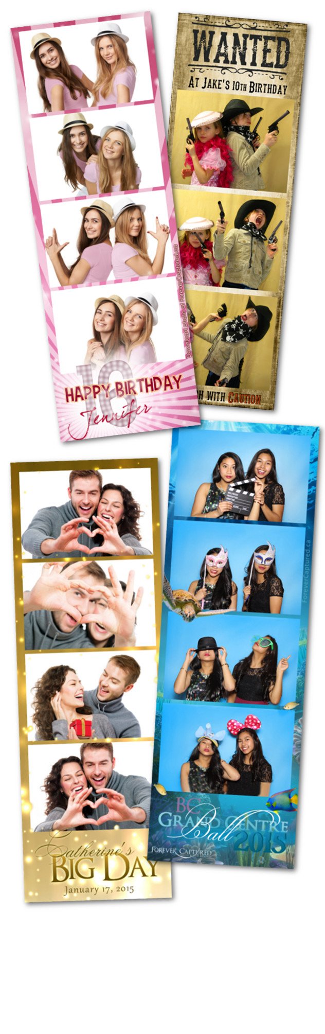 Photobooth rentals for parties, weddings, and events in Langley, BC.