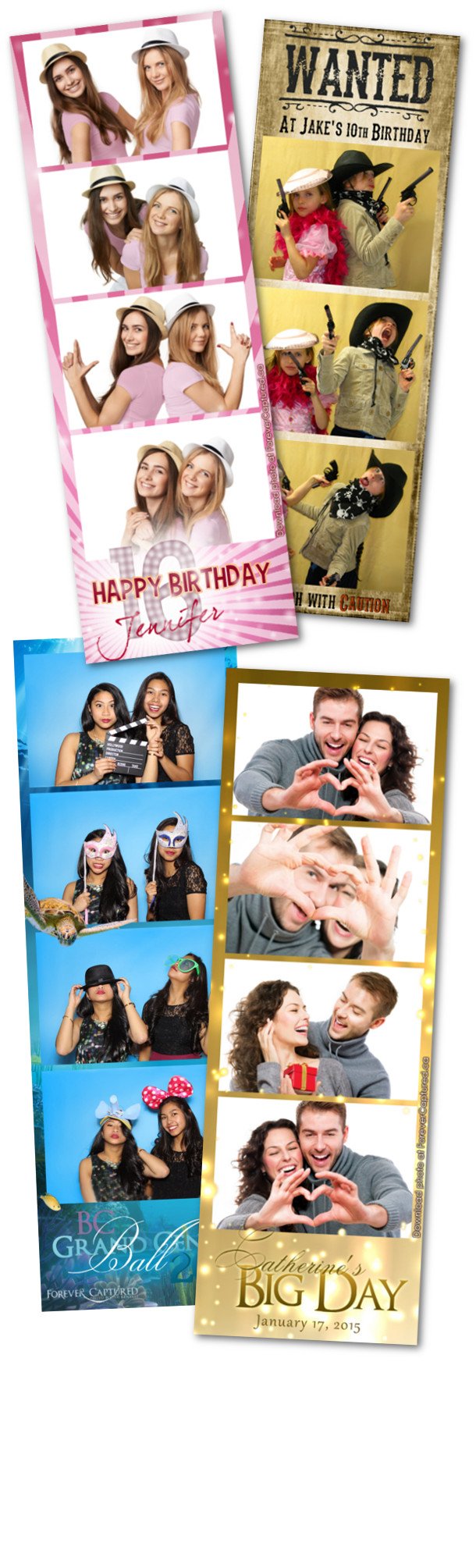 Photobooth rentals in Surrey, BC for weddings, events, and parties.