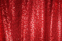 Sample red sequin photo booth backdrop curtain.