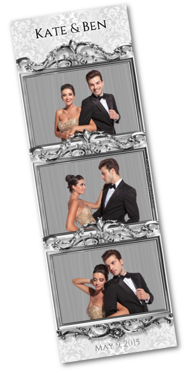 Vancouver wedding photo booth photostrip sample.